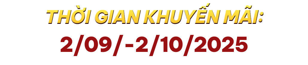 Thời Gian Khuyến Mãi: